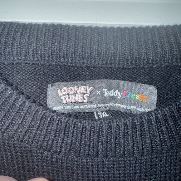 TF x Looney Tunes Patchwork Appliqué Sweater - Picture 3 of 3